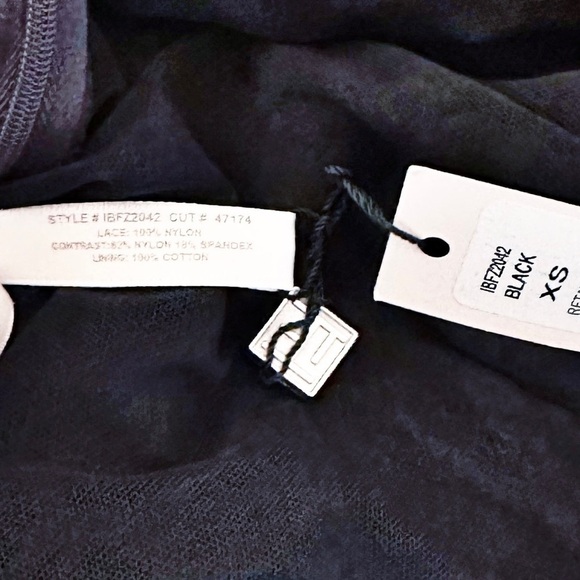 Tadashi Shoji Taft Velvet Trim Bodysuit Black NWT Size XS - Picture 11 of 13